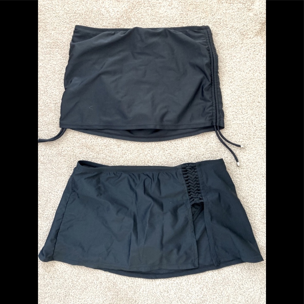 2 swim skirts